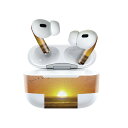 Air Pods Pro2 / Pro1 専用 デザインスキンシール airpods エアポッド apple アップル AirPods Pro 第1世代 airpodsPro 第2世代 対応 イヤホン カバー デコレーション アクセサリー デコシール 023171 海 夕日 犬(2)