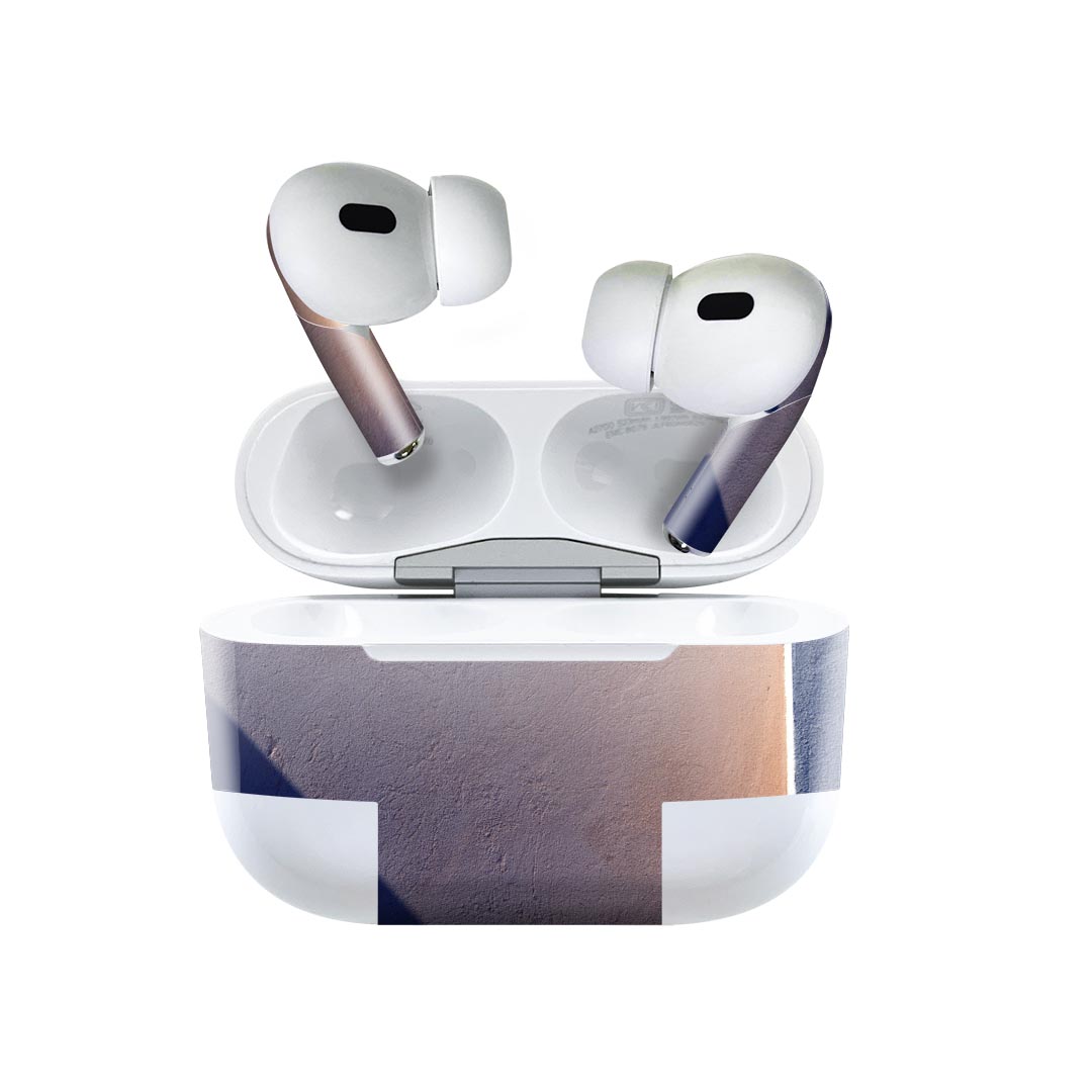 Air Pods Pro2 / Pro1 専用 デザインスキンシール airpods エアポッド apple アップル AirPods Pro 第1世代 airpodsPro 第2世代 対応 イヤホン カバー デコレーション アクセサリー デコシール 023206 影　写真