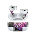 Air Pods Pro2 / Pro1 専用 デザインスキンシール airpods エアポッド apple アップル AirPods Pro 第1世代 airpodsPro 第2世代 対応 イヤホン カバー デコレーション アクセサリー デコシール 023312 花 フラワー 薔薇 レインボー