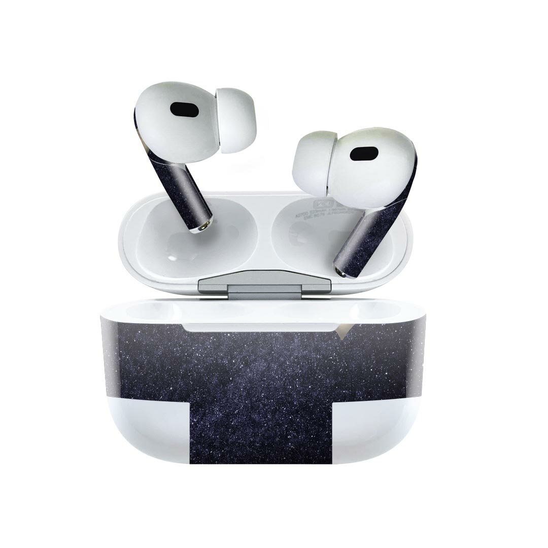 Air Pods Pro2 / Pro1 専用 デザインスキンシール airpods エアポッド apple アップル AirPods Pro 第1世代 airpodsPro 第2世代 対応 イヤホン カバー デコレーション アクセサリー デコシール 023428 ハート　月　星