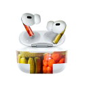 Air Pods Pro2 / Pro1 専用 デザインスキンシール airpods エアポッド apple アップル AirPods Pro 第1世代 airpodsPro 第2世代 対応 イヤホン カバー デコレーション アクセサリー デコシール 025600 ピクルス　食べ物　写真　トマト