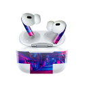 Air Pods Pro2 / Pro1 専用 デザインスキンシール airpods エアポッド apple アップル AirPods Pro 第1世代 airpodsPro 第2世代 対応 イヤホン カバー デコレーション アクセサリー デコシール 025604 夜 街 風景(2)