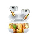 Air Pods Pro2 / Pro1 専用 デザインスキンシール airpods エアポッド apple アップル AirPods Pro 第1世代 airpodsPro 第2世代 対応 イヤホン カバー デコレーション アクセサリー デコシール 025742 食べ物　エビ　スープ