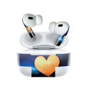 Air Pods Pro2 / Pro1 専用 デザインスキンシール airpods エアポッド apple アップル AirPods Pro 第1世代 airpodsPro 第2世代 対応 イヤホン カバー デコレーション アクセサリー デコシール 025778 ハート 夜 星(2)