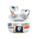 Air Pods Pro2 / Pro1 専用 デザインスキンシール airpods エアポッド apple アップル AirPods Pro 第1世代 airpodsPro 第2世代 対応 イヤホン カバー デコレーション アクセサリー デコシール 025895 切手 カナダ(2)