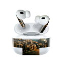 Air Pods Pro2 / Pro1 専用 デザインスキンシール airpods エアポッド apple アップル AirPods Pro 第1世代 airpodsPro 第2世代 対応 イヤホン カバー デコレーション アクセサリー デコシール 025996 京都 五重塔 街並み
