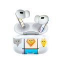 Air Pods Pro2 / Pro1 専用 デザインスキンシール airpods エアポッド apple アップル AirPods Pro 第1世代 airpodsPro 第2世代 対応 イヤホン カバー デコレーション アクセサリー デコシール 026145 動物 折り紙 うさぎ ぞう