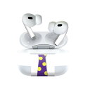 Air Pods Pro2 / Pro1 専用 デザインスキンシール airpods エアポッド apple アップル AirPods Pro 第1世代 airpodsPro 第2世代 対応 イヤホン カバー デコレーション アクセサリー デコシール 026209 ネクタイ ハート ドット(2)