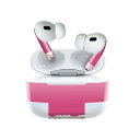 Air Pods Pro2 / Pro1 専用 デザインスキンシール airpods エアポッド apple アップル AirPods Pro 第1世代 airpodsPro 第2世代 対応 イヤホン カバー デコレーション アクセサリー デコシール 004593 花 ピンク(2)