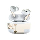 Air Pods Pro2 / Pro1 専用 デザインスキンシール airpods エアポッド apple アップル AirPods Pro 第1世代 airpodsPro 第2世代 対応 イヤホン カバー デコレーション アクセサリー デコシール 005225 ブラウン イラスト 水玉