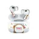 Air Pods Pro2 / Pro1 専用 デザインスキンシール airpods エアポッド apple アップル AirPods Pro 第1世代 airpodsPro 第2世代 対応 イヤホン カバー デコレーション アクセサリー デコシール 006054 旅行 トラベル カラフル