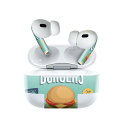 Air Pods Pro2 / Pro1 専用 デザインスキンシール airpods エアポッド apple アップル AirPods Pro 第1世代 airpodsPro 第2世代 対応 イヤホン カバー デコレーション アクセサリー デコシール 006208 バーガー 英語 文字