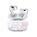 Air Pods Pro2 / Pro1 専用 デザインスキンシール airpods エアポッド apple アップル AirPods Pro 第1世代 airpodsPro 第2世代 対応 イヤホン カバー デコレーション アクセサリー デコシール 008454 花 ピンク レース(2)