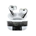 Air Pods Pro2 / Pro1 専用 デザインスキンシール airpods エアポッド apple アップル AirPods Pro 第1世代 airpodsPro 第2世代 対応 イヤホン カバー デコレーション アクセサリー デコシール 008501 黒 ブラック パステル 模様(2)