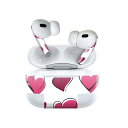 Air Pods Pro2 / Pro1 専用 デザインスキンシール airpods エアポッド apple アップル AirPods Pro 第1世代 airpodsPro 第2世代 対応 イヤホン カバー デコレーション アクセサリー デコシール 008599 赤 レッド ピンク ハート(2)