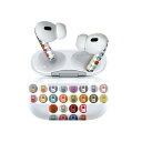 Air Pods Pro2 / Pro1 専用 デザインスキンシール airpods エアポッド apple アップル AirPods Pro 第1世代 airpodsPro 第2世代 対応 イヤホン カバー デコレーション アクセサリー デコシール 008810 模様 カラフル ゲーム(2)