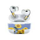 Air Pods Pro2 / Pro1 専用 デザインスキンシール airpods エアポッド apple アップル AirPods Pro 第1世代 airpodsPro 第2世代 対応 イヤホン カバー デコレーション アクセサリー デコシール 009265 ひまわり 写真