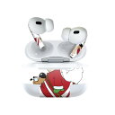 Air Pods Pro2 / Pro1 専用 デザインスキンシール airpods エアポッド apple アップル AirPods Pro 第1世代 airpodsPro 第2世代 対応 イヤホン カバー デコレーション アクセサリー デコシール 010068 クリスマス サンタ キャラクター