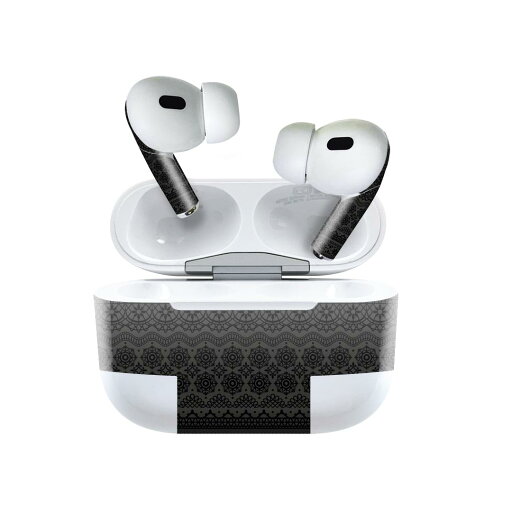 Air Pods Pro2 / Pro1 専用 デザインスキンシール airpods エアポッド apple アップル AirPods Pro 第1世代 airpodsPro 第2世代 対応 イヤホン カバー デコレーション アクセサリー デコシール 010656 黒 レース 模様 Air Pods Pro2 / Pro1 専用 デザインスキンシール airpods エアポッド apple アップル AirPods Pro 第1世代 airpodsPro 第2世代 対応 イヤホン カバー デコレーション アクセサリー デコシール 010656 黒 レース 模様