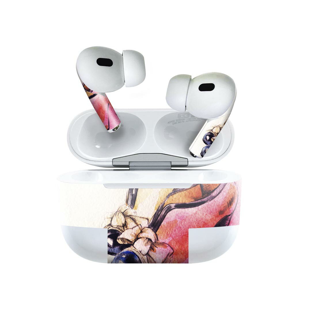 楽天スマコレAir Pods Pro2 / Pro1 専用 デザインスキンシール airpods エアポッド apple アップル AirPods Pro 第1世代 airpodsPro 第2世代 対応 イヤホン カバー デコレーション アクセサリー デコシール 010894 靴　ハイヒール　ピン鵜