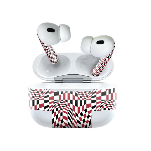 Air Pods Pro2 / Pro1 専用 デザインスキンシール airpods エアポッド apple アップル AirPods Pro 第1世代 airpodsPro 第2世代 対応 イヤホン カバー デコレーション アクセサリー デコシール 011681 模様 赤 黒 Air Pods Pro2 / Pro1 専用 デザインスキンシール airpods エアポッド apple アップル AirPods Pro 第1世代 airpodsPro 第2世代 対応 イヤホン カバー デコレーション アクセサリー デコシール 011681 模様 赤 黒