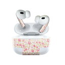 Air Pods Pro2 / Pro1 専用 デザインスキンシール airpods エアポッド apple アップル AirPods Pro 第1世代 airpodsPro 第2世代 対応 イヤホン カバー デコレーション アクセサリー デコシール 011901 花柄 ピンク かわいい
