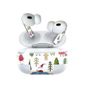 Air Pods Pro2 / Pro1 専用 デザインスキンシール airpods エアポッド apple アップル AirPods Pro 第1世代 airpodsPro 第2世代 対応 イヤホン カバー デコレーション アクセサリー デコシール 013569 クリスマス サンタ