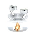 Air Pods Pro2 / Pro1 専用 デザインスキンシール airpods エアポッド apple アップル AirPods Pro 第1世代 airpodsPro 第2世代 対応 イヤホン カバー デコレーション アクセサリー デコシール 014135 きりん 動物 アニマル