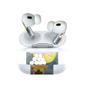 Air Pods Pro2 / Pro1 専用 デザインスキンシール airpods エアポッド apple アップル AirPods Pro 第1世代 airpodsPro 第2世代 対応 イヤホン カバー デコレーション アクセサリー デコシール 015850 月見 十五夜 うさぎ