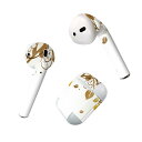 Air Pods 専用 デザインスキンシール airpods エアポッド apple アップル AirPods 第一世代(2016)airpods2 第二世代(2019)対応 イヤホン カバー デコレーション アクセサリー デコシール 001286 落ち葉 秋