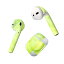 Air Pods 専用 デザインスキンシール airpods エアポッド apple アップル AirPods 第一世代（2016）airpods2 第二世代（2019）対応 イヤホン カバー デコレーション アクセサリー デコシール 001795 シンプル　緑