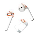 Air Pods 専用 デザインスキンシール airpods エアポッド apple アップル AirPods 第一世代(2016)airpods2 第二世代(2019)対応 イヤホン カバー デコレーション アクセサリー デコシール 020001 ハロウィン ハロウィン かぼちゃ オレンジ