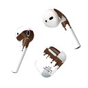 Air Pods 専用 デザインスキンシール airpods エアポッド apple アップル AirPods 第一世代(2016)airpods2 第二世代(2019)対応 イヤホン カバー デコレーション アクセサリー デコシール 020581 マスク デザイン バレンタイン デコレーション