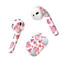 Air Pods 専用 デザインスキンシール airpods エアポッド apple アップル AirPods 第一世代(2016)airpods2 第二世代(2019)対応 イヤホン カバー デコレーション アクセサリー デコシール 020614 マスクデザイン バレンタイン ハート