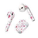Air Pods 専用 デザインスキンシール airpods エアポッド apple アップル AirPods 第一世代(2016)airpods2 第二世代(2019)対応 イヤホン カバー デコレーション アクセサリー デコシール 020621 マスクデザイン バレンタイン ハート
