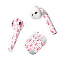 Air Pods 専用 デザインスキンシール airpods エアポッド apple アップル AirPods 第一世代(2016)airpods2 第二世代(2019)対応 イヤホン カバー デコレーション アクセサリー デコシール 020625 マスクデザイン バレンタイン ハート