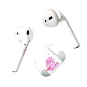 Air Pods 専用 デザインスキンシール airpods エアポッド apple アップル AirPods 第一世代(2016)airpods2 第二世代(2019)対応 イヤホン カバー デコレーション アクセサリー デコシール 020695 マスクデザイン バレンタイン ハート