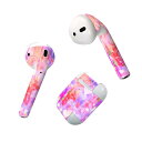 Air Pods 専用 デザインスキンシール airpods エアポッド apple アップル AirPods 第一世代(2016)airpods2 第二世代(2019)対応 イヤホン カバー デコレーション アクセサリー デコシール 020698 マスクデザイン バレンタイン ハート