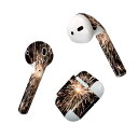 Air Pods 専用 デザインスキンシール airpods エアポッド apple アップル AirPods 第一世代(2016)airpods2 第二世代(2019)対応 イヤホン カバー デコレーション アクセサリー デコシール 023100 花火 写真