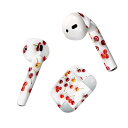 Air Pods 専用 デザインスキンシール airpods エアポッド apple アップル AirPods 第一世代(2016)airpods2 第二世代(2019)対応 イヤホン カバー デコレーション アクセサリー デコシール 023104 さくらんぼ 写真 フルーツ 果物(2)