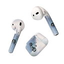 Air Pods 専用 デザインスキンシール airpods エアポッド apple アップル AirPods 第一世代(2016)airpods2 第二世代(2019)対応 イヤホン カバー デコレーション アクセサリー デコシール 023566 雪 自転車