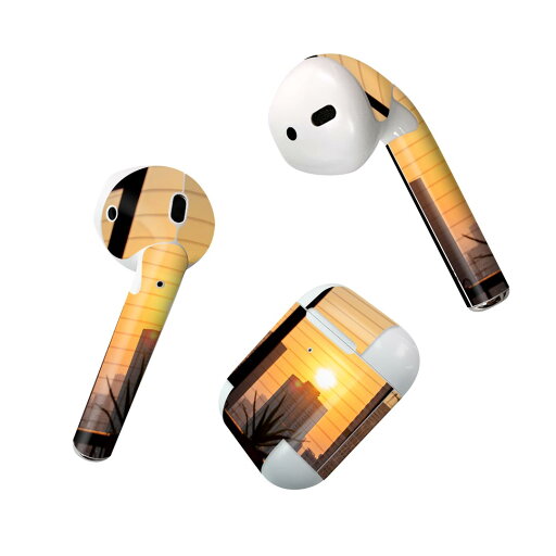 Air Pods 専用 デザインスキンシール airpods エアポッド apple アップル AirPods 第一世代(2016)airpods2 第二世代(2019)対応 イヤホン カバー デコレーション アクセサリー デコシール 023579 夕日 写真 風景 Air Pods 専用 デザインスキンシール airpods エアポッド apple アップル AirPods 第一世代(2016)airpods2 第二世代(2019)対応 イヤホン カバー デコレーション アクセサリー デコシール 023579 夕日 写真 風景