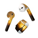 Air Pods 専用 デザインスキンシール airpods エアポッド apple アップル AirPods 第一世代(2016)airpods2 第二世代(2019)対応 イヤホン カバー デコレーション アクセサリー デコシール 023854 夕日 自転車