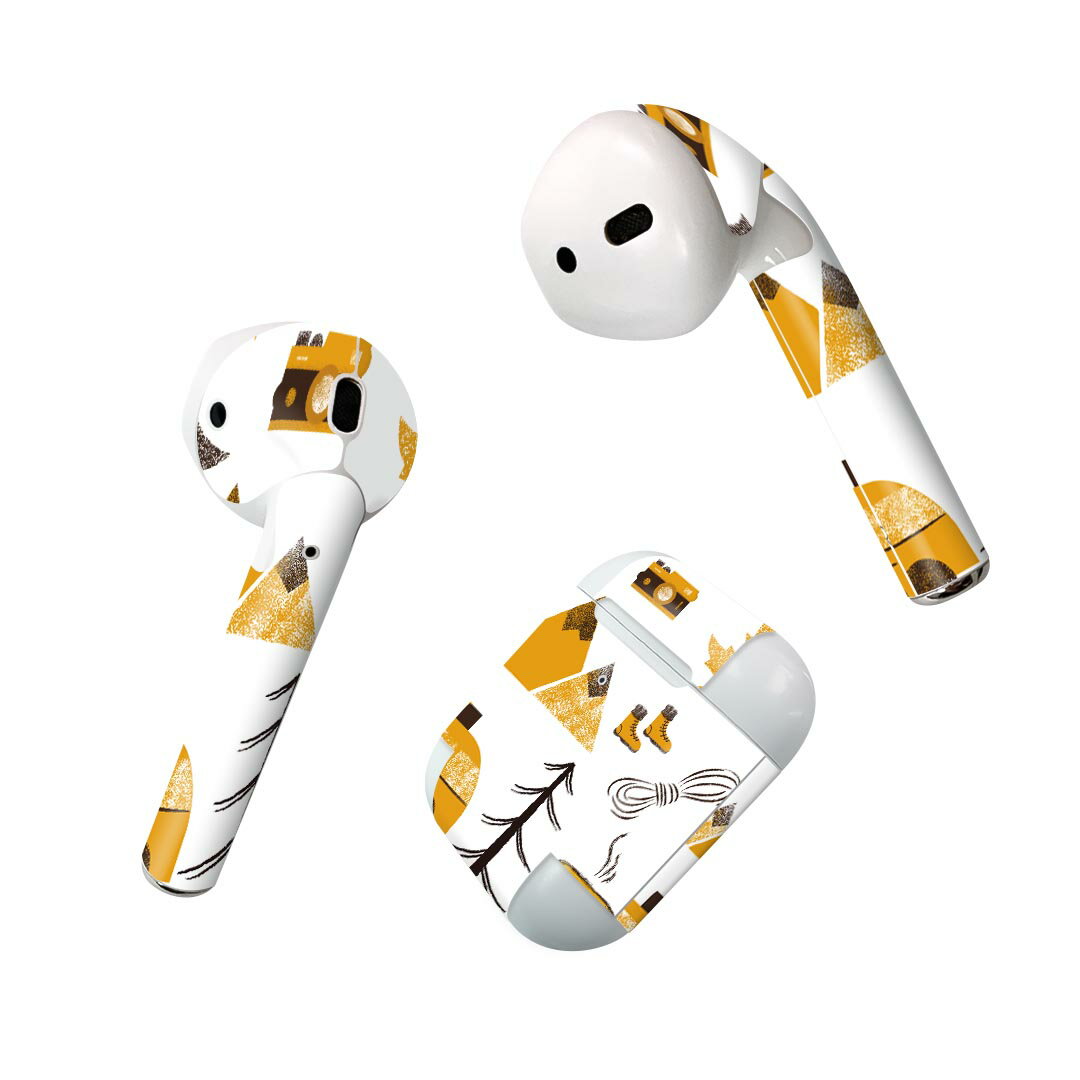 Air Pods 専用 デザインスキンシール airpods エアポッド apple アップル AirPods 第一世代（2016）air..