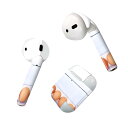 Air Pods 専用 デザインスキンシール airpods エアポッド apple アップル AirPods 第一世代（2016）airpods2 第二世代（2019）対応 イヤホン カバー デコレーション アクセサリー デコシール 025658 卵　たまご　エッグ　食べ物