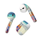 楽天スマコレAir Pods 専用 デザインスキンシール airpods エアポッド apple アップル AirPods 第一世代（2016）airpods2 第二世代（2019）対応 イヤホン カバー デコレーション アクセサリー デコシール 025805 ビーチ　お酒　砂　海