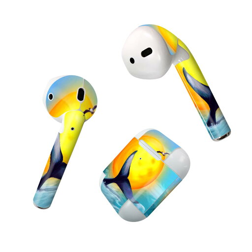 Air Pods 専用 デザインスキンシール airpods エアポッド apple アップル AirPods 第一世代(2016)airpods2 第二世代(2019)対応 イヤホン カバー デコレーション アクセサリー デコシール 025983 くじら 海 太陽 イラスト Air Pods 専用 デザインスキンシール airpods エアポッド apple アップル AirPods 第一世代(2016)airpods2 第二世代(2019)対応 イヤホン カバー デコレーション アクセサリー デコシール 025983 くじら 海 太陽 イラスト