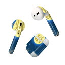 Air Pods 専用 デザインスキンシール airpods エアポッド apple アップル AirPods 第一世代(2016)airpods2 第二世代(2019)対応 イヤホン カバー デコレーション アクセサリー デコシール 004529 月見 うさぎ イラスト