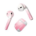 Air Pods 専用 デザインスキンシール airpods エアポッド apple アップル AirPods 第一世代(2016)airpods2 第二世代(2019)対応 イヤホン カバー デコレーション アクセサリー デコシール 004938 ハート ピンク バレンタイン
