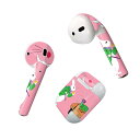 Air Pods 専用 デザインスキンシール airpods エアポッド apple アップル AirPods 第一世代(2016)airpods2 第二世代(2019)対応 イヤホン カバー デコレーション アクセサリー デコシール 006710 アリス うさぎ